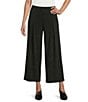 IC Collection Knit Pleated Wide Leg Pull-On Pants - Image 1