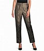 IC Collection Metallic-Blend Ombre Dotted Ankle Slim Pants - Image 1