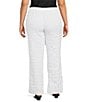 IC Collection Plus Bubble Check Elastic Waist Straight Leg Pants - Image 2