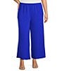 IC Collection Plus Elastic Waist Wide Leg Pants - Image 1