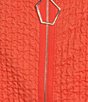 IC Collection Plus High Neck Sheer Trim Sleeveless Balloon Dress, Color:Coral - Image 3