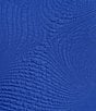 Color:Royal Blue - Image 3 - Plus Size Wave Textured Knit Boat Neck Sleeveless A-Line Midi Dress