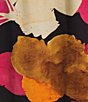 Color:Fuchsia - Image 3 - Plus Size Woven Floral Print Long Sleeve Open Front Kimono