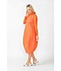 IC Collection Sleeveless Sheer Organza Funnel Neck Balloon Waistless Midi Dress, Color:Coral - Image 5