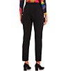 Color:Black - Image 2 - Stretch Knit Slim Leg Pull-On Pants