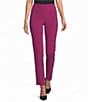 IC Collection Stretch Knit Slim Leg Pull-On Pants - Image 1