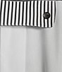 IC Collection Stripe Poplin Point Collar Long Sleeve Zip Front Jacket - Image 5