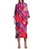 IC Collection Waffle Knit Geometric Color Block Open Collar Bracelet Sleeve Jacket, Color:Pink - Image 3