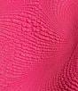 Color:Hot Pink - Image 4 - Wave Textured Knit Shawl Collar 3/4 Sleeve Open Front Jacket