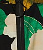 Color:Green - Image 3 - Woven Floral Print V-Neck Sleeveless Asymmetrical Hem A-Line Midi Dress