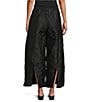 IC Collection Woven Wide-Leg Crinkle Pull-On Coordinating Crop Pants - Image 2
