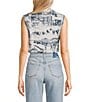 Ida Mae Home Aledo Toile Western Print Open Front Cropped Vest, Color:Navy - Image 2