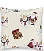 Ida Mae Home Mr. Bingle & Santa Reversible Decorative Square Pillow - Image 1