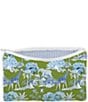 Ida Mae Home Ozara Jungle Small Quilted Makeup Bag, Color:Green - Image 1