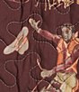 Ida Mae Home Western Print Cotton Blend Open Front Long Sleeve Cropped Jacket, Color:Rust/Copper - Image 4