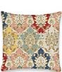 Ida Mae Home x Erin & Ben Co. Athena Quilted Patchwork Damask Reversible Square Decorative Pillow - Image 1