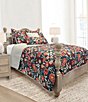 Ida Mae Home x Erin & Ben Co. Garden Whisper Floral Navy Quilted Reversible Quilt - Image 1