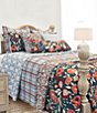 Ida Mae Home x Erin & Ben Co. Garden Whisper Navy Quilted Reversible Breakfast Pillow - Image 4