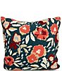 Ida Mae Home x Erin & Ben Co. Garden Whisper Navy Quilted Reversible Euro Sham - Image 1