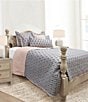 Ida Mae Home x Erin & Ben Co. Sadie Floral Icon Blue Quilted Reversible Quilt - Image 1