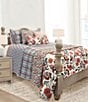 Ida Mae Home x Erin & Ben Co. Sadie Floral Icon Blue Quilted Reversible Quilt - Image 3