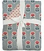 Ida Mae Home x Erin & Ben Co. Sadie Floral Icon Blue Quilted Reversible Quilt - Image 4