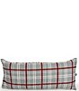 Ida Mae Home x Erin & Ben Co. Willow Blue Floral Plaid Quilted Reversible Breakfast Pillow - Image 1
