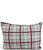 Ida Mae Home x Erin & Ben Co. Willow Plaid Blue Quilted Reversible Sham - Image 1
