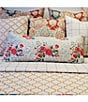 Ida Mae Home x Erin & Ben Co. Zara Floral Linen Quilted Reversible Oblong Decorative Pillow - Image 4