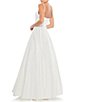 Color:White - Image 2 - Ieena for Mac Duggal V-Neck Sleeveless A-Line Fully Lined Ball Gown