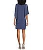 Ignite Evenings Asymmetrical Popover Round Neck Short Capelet Sleeve ...