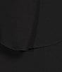 Ignite Evenings Cap Sleeve Crew Neck Beaded Trim Detail Chiffon Tiered Dress, Color:Black - Image 5