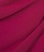 Color:Fuchsia - Image 3 - Embellished Halter Neck Sleeveless Ruched Side Cascade Ruffle Gown