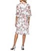 Ignite Evenings Floral Print Bodre Jacket Dress - Image 2