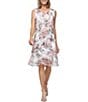 Ignite Evenings Floral Print Bodre Jacket Dress - Image 3