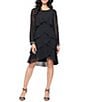 Ignite Evenings Long Sleeve Tiered Dress - Image 1