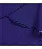 Color:Iris - Image 3 - Plus Size Round Neck Short Flutter Sleeve Beaded Trim Tiered Dress