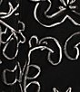 Color:Black/Multi - Image 4 - Plus Size Crew Neck Short Sleeve Embroidered Soutache Lace Illusion Midi Dress