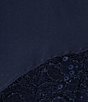 Ignite Evenings Plus Size Short Sleeve Round Neck Beaded Sequin Floral Lace Caplet Gown, Color:New Navy - Image 3