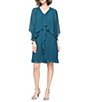 Ignite Evenings Short Chiffon Jacket Dress - Image 1