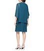 Ignite Evenings Short Chiffon Jacket Dress - Image 2