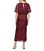 Ignite Evenings Short Flutter Sleeve Sequin Blouson Midi Dress - Image 2