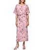 Ignite Evenings Short Flutter Sleeve Sequin Blouson Midi Dress - Image 1