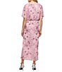 Ignite Evenings Short Flutter Sleeve Sequin Blouson Midi Dress - Image 2