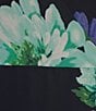 Color:Navy Multi - Image 3 - Short Sleeve V-Neck Tiered Floral Midi Dress