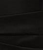 Color:Black - Image 3 - Sleeveless Halter Neck Cascade Ruffle Flounce Hem Dress