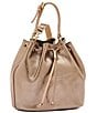 Il Bisonte Metallic Leather Bucket Bag, Color:Bronze - Image 3