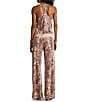 Color:Beige - Image 2 - In Bloom By Jonquil Animal Print Brushed Knit Tank & Long Pant Pajama Set