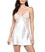 In Bloom by Jonquil Lace & Satin A-Line Chemise, Color:Ivory - Image 1