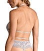 In Bloom by Jonquil Lace Halter Plunging V-Neck Teddy, Color:Silver - Image 2